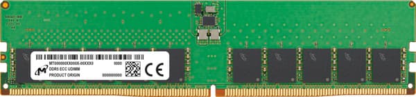 Crucial ECC UDIMM 32 Gt (1 x 32 Gt) DDR5 5600 MHz, CL46 -muisti (XMP)