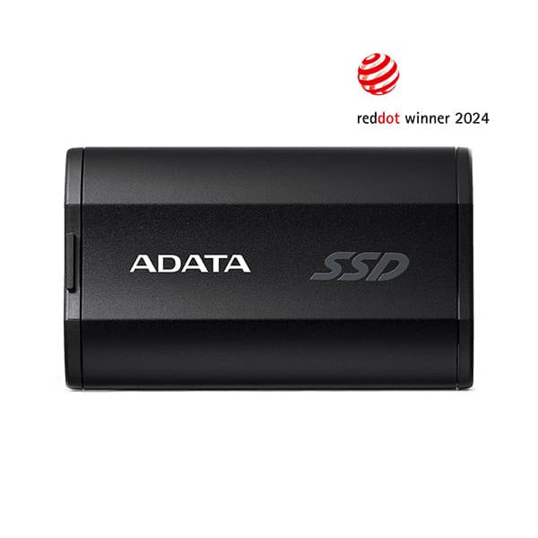 A-DATA SD820 1 Tt USB 3.2 Gen 2x2 (USB-C) -ulkoinen SSD, kannettava, roiskesuojattu, pölytiivis, iskunkestävä, pelikäyttöön, musta/harmaa – ADATA