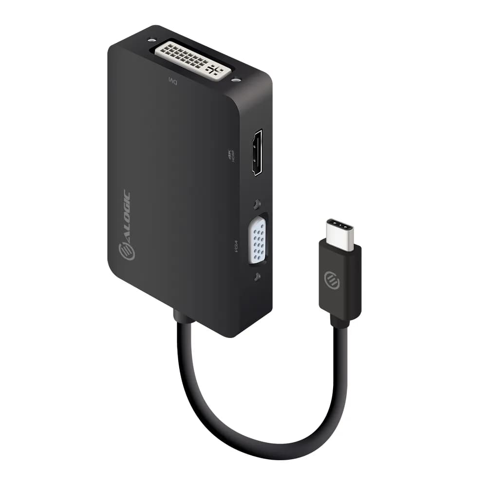ALOGIC 3-in-1 USB-C to HDMI DVI VGA Adapter – Alogic