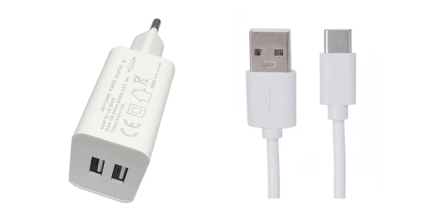 USB Type C Charger Set White