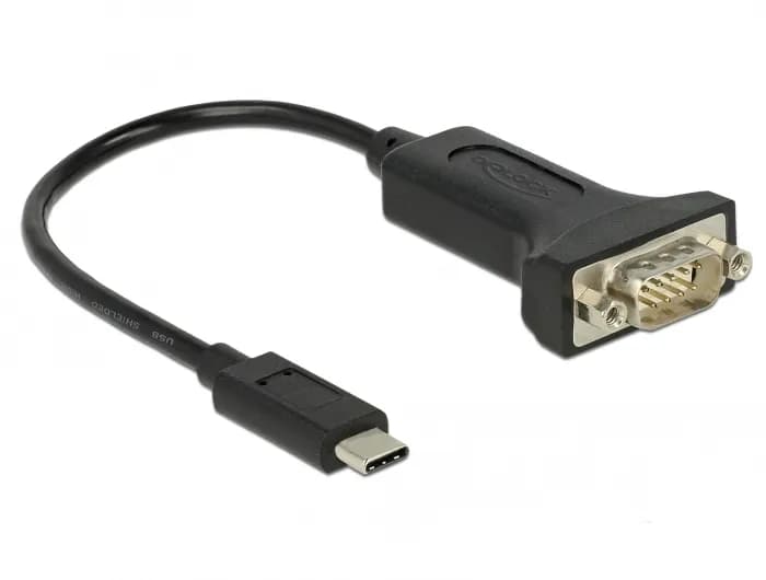 Delock Adapter USB Type-C > 1 x Serial DB9 RS-232 – De-Lock