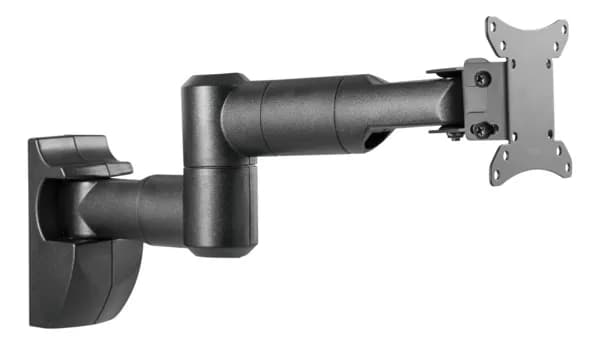 DELTACO Office ARM-0370 -seinäteline yhdelle näytölle 13-32", täysin liikuteltava, 30 kg, musta – Deltaco