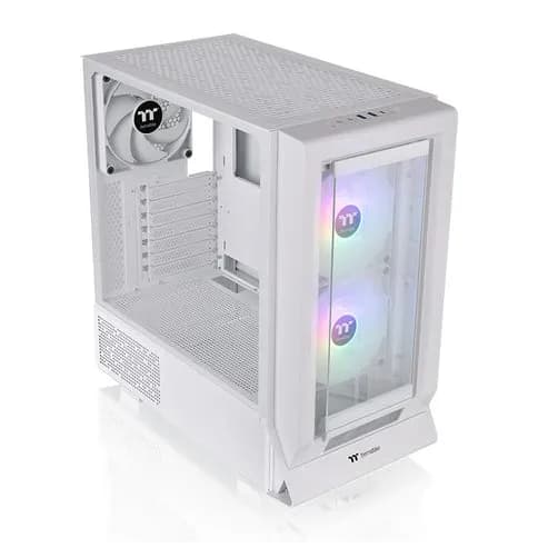 Thermaltake Ceres 350 MX -miditornikotelo ikkunalla ja RGB-valaistuksella, snow white