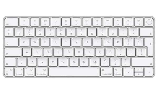 Apple Magic Keyboard with Touch ID USB-C -langaton näppäimistö, hopea/valkoinen – Apple