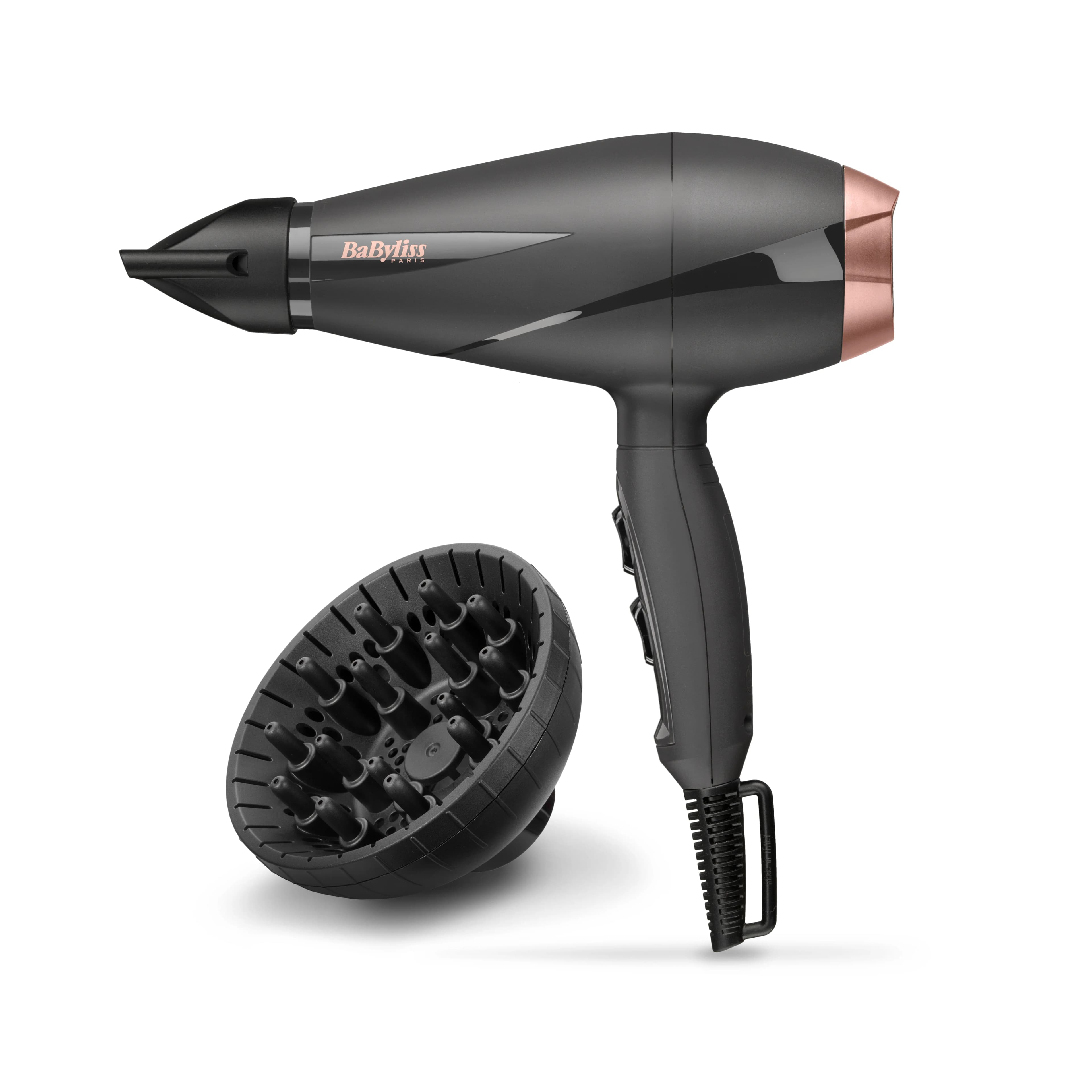 BaByliss 6709DE Smooth Pro 2100, 2100 W -hiustenkuivaaja, musta, Pink gold – Babyliss