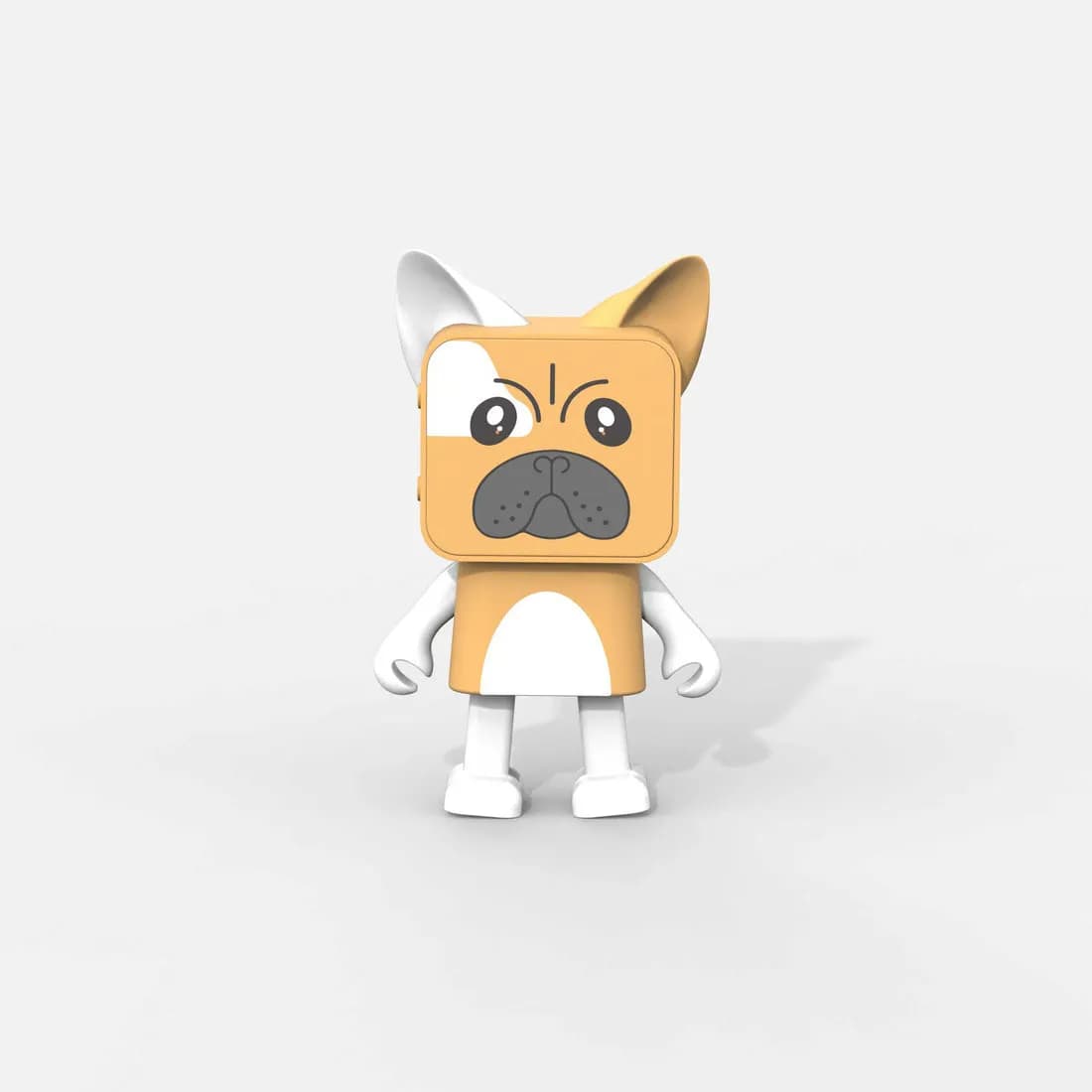 MOB Dancing Animal Bulldog 2.0 langaton, Bluetooth kannettava kaiutin, ruskea, valkoinen – MOB