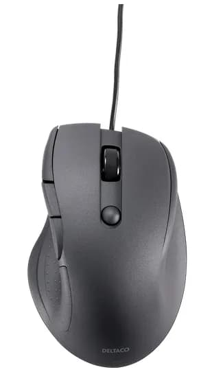 DELTACO MS-807 -langallinen hiiri, musta