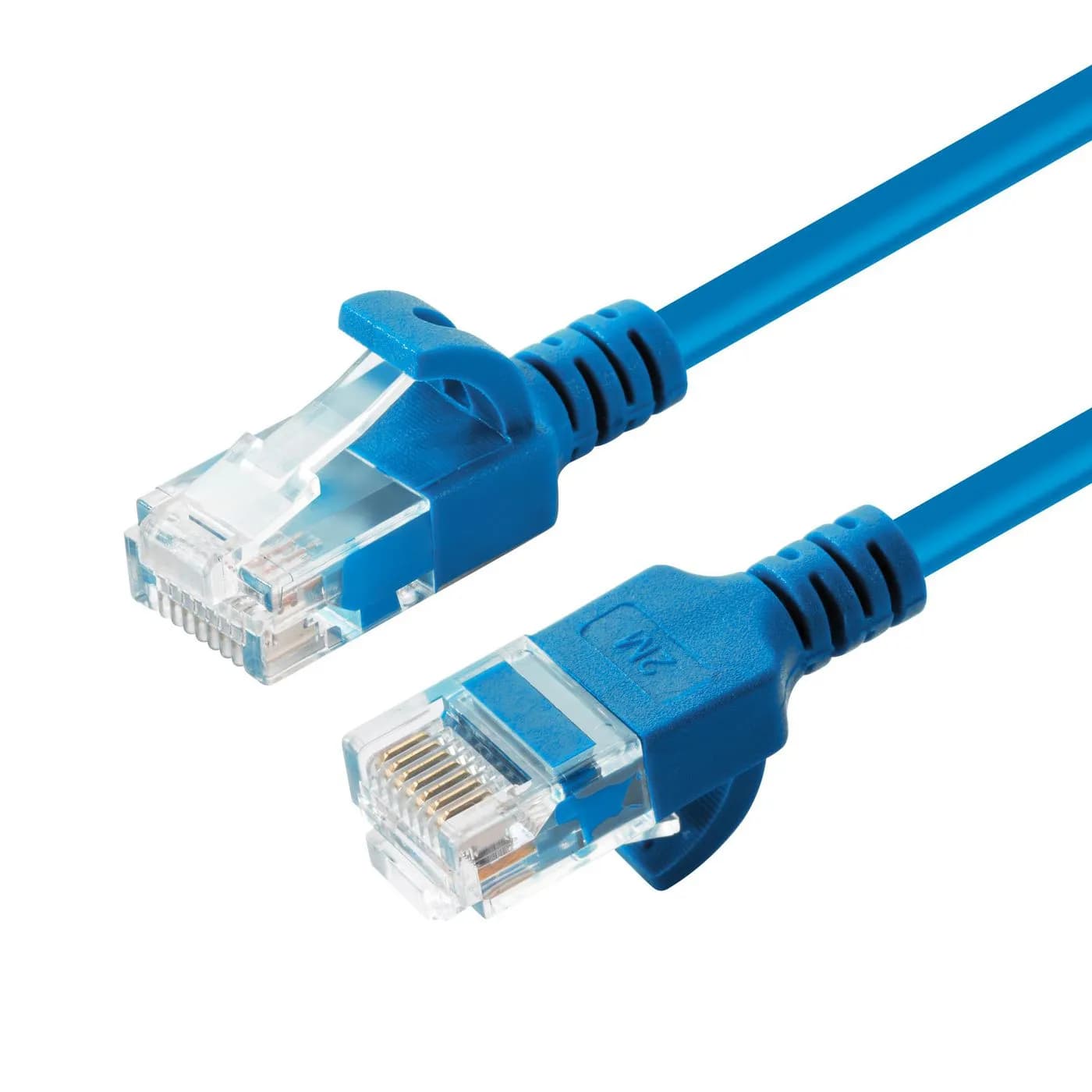 MicroConnect Cat6a U/UTP RJ45 0.5m -verkkokaapeli, sininen
