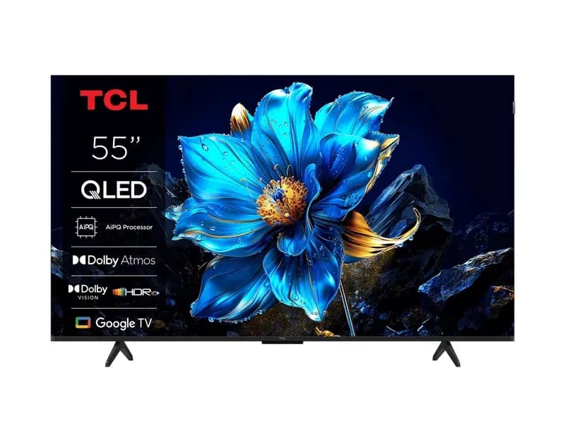 TCL 55T69C 55" 4K QLED Google TV, 60 Hz, Dolby Vision, HDR10+, metallic – TCL