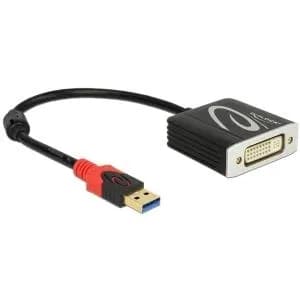 Adapter USB 3.0 Type-A male>DVI-I 24+5 female – De-Lock