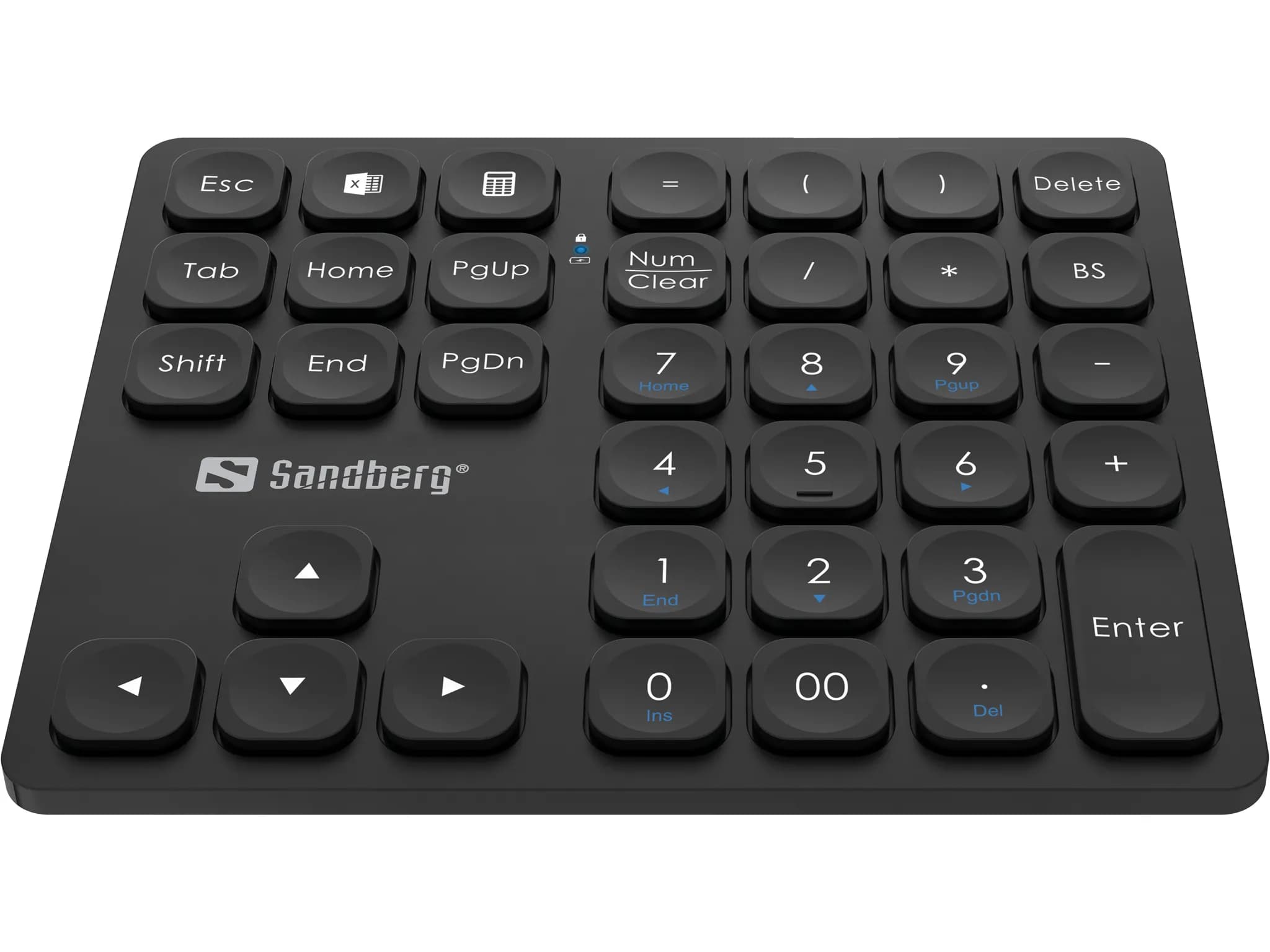 Sandberg Wireless Numeric Keypad Pro, musta