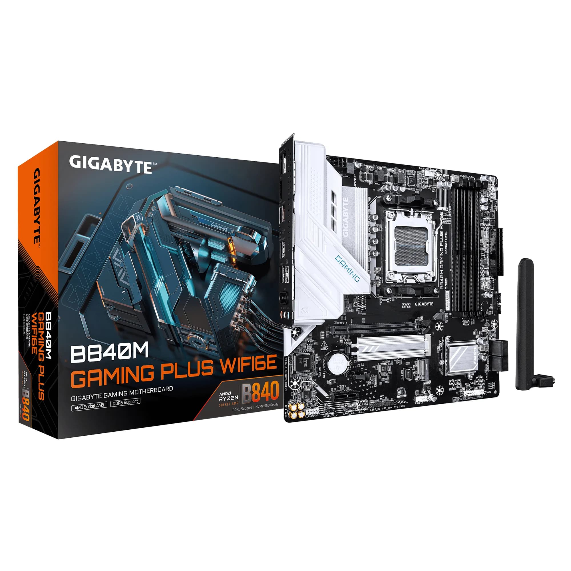 Gigabyte B840M GAMING P WF6E WiFi 6E AM5 mATX -emolevy – Gigabyte
