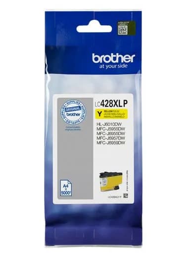 Brother LC428XLYP XL-mustekasetti, keltainen