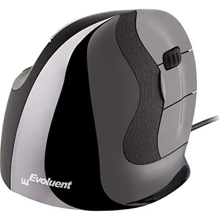 Evoluent VerticalMouse D -langallinen ergonominen hiiri, musta