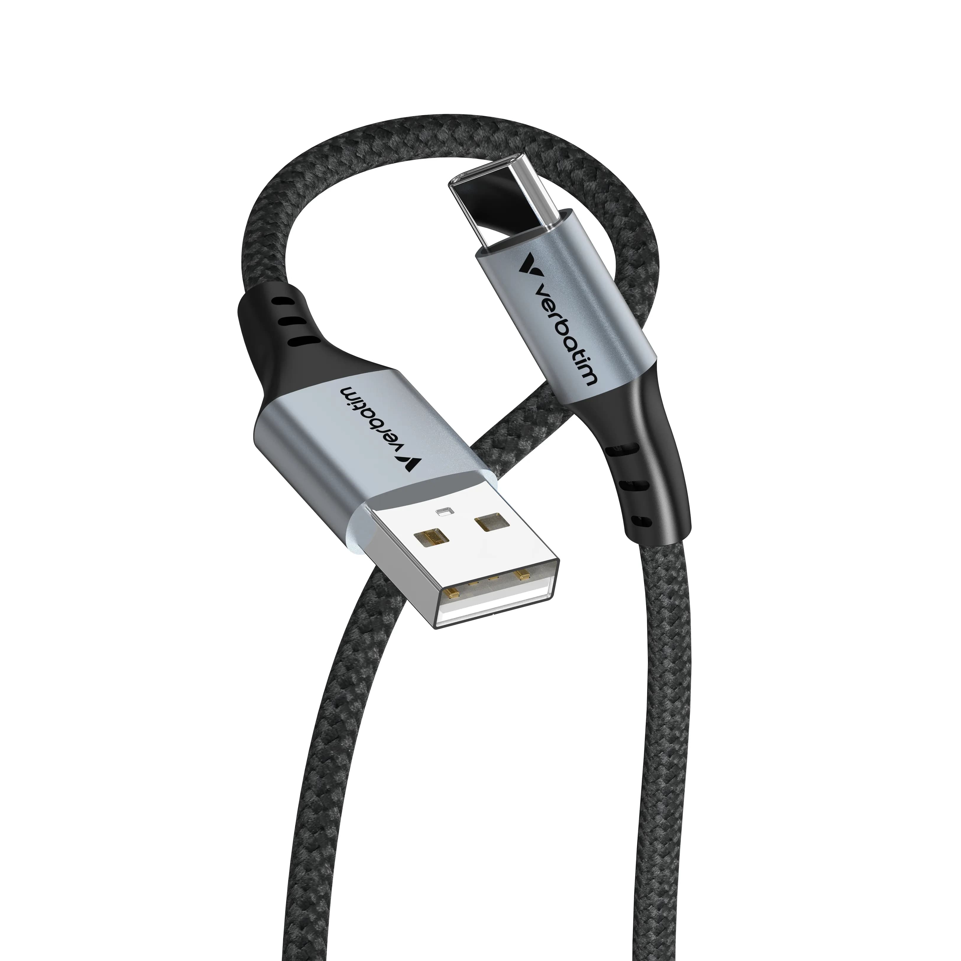 Verbatim Sync & Charge USB-A – USB-C -kaapeli, 1,2 m, musta
