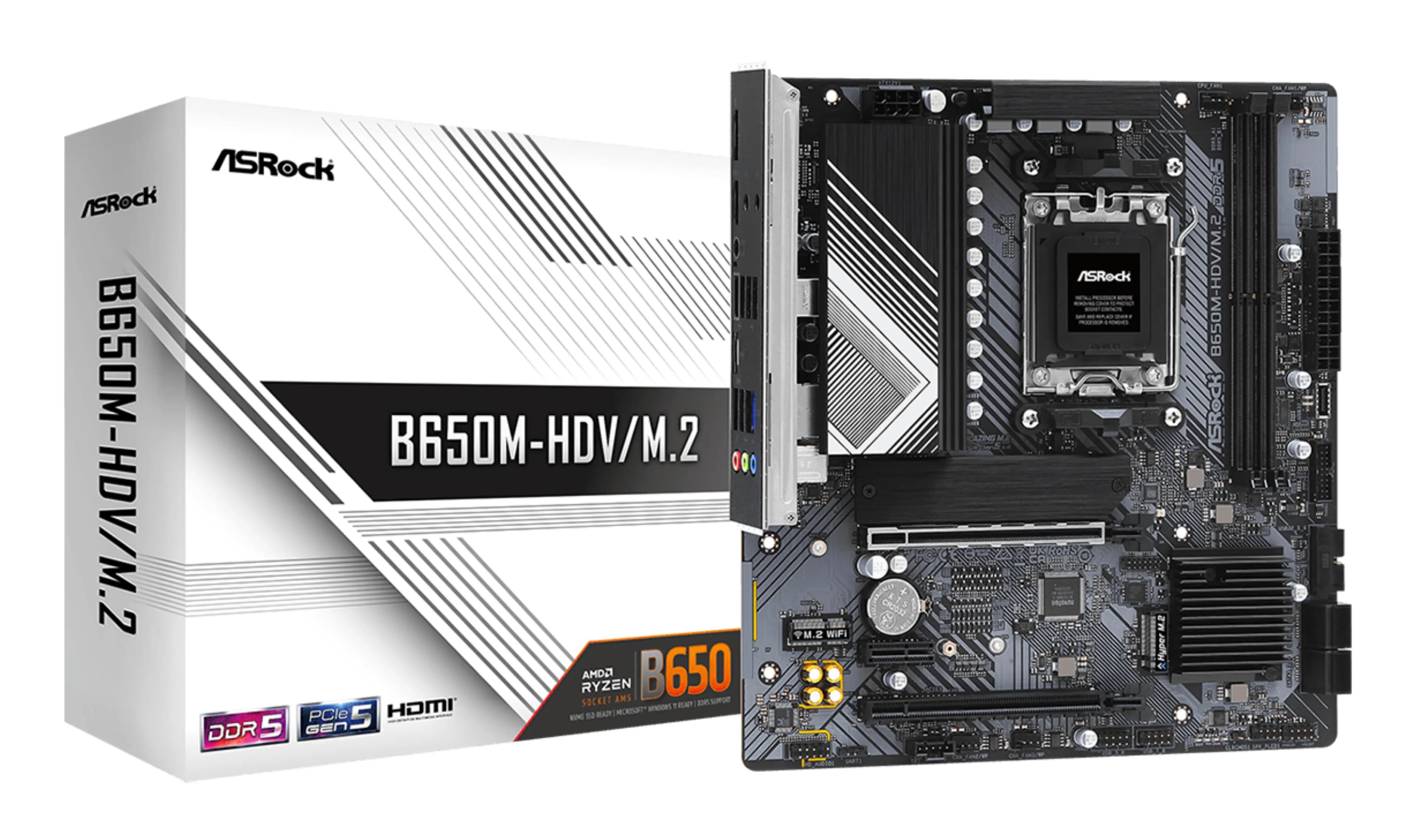ASRock B650M-HDV/M.2 AM5 mATX -emolevy – ASRock