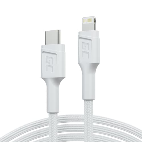 GEAR 665103 USB-C – Lightning -kaapeli, 1 m, valkoinen