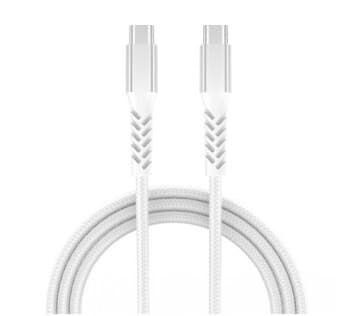 Grateq Pro USB-C -kaapeli, 100 W, 1,5 m, valkoinen
