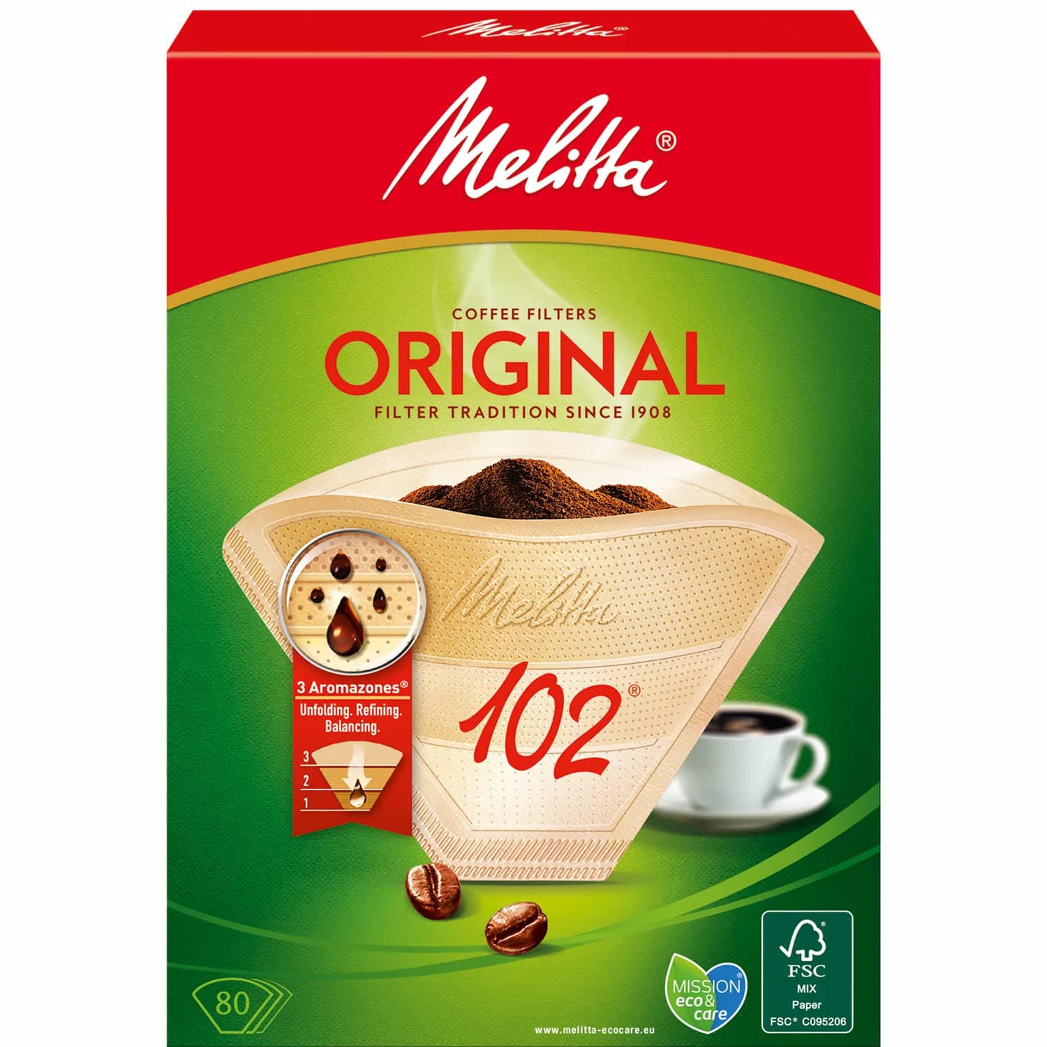 Kaffefilter 102 80pack (Obs 9st DFP) – Melitta