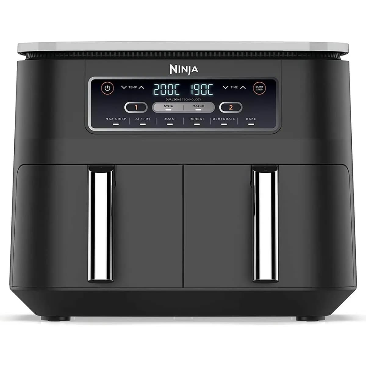 Ninja Foodi Dual Zone AF300EU, 7,6 l, 1,6 kg, 2400 W, airfryer, musta – NINJA