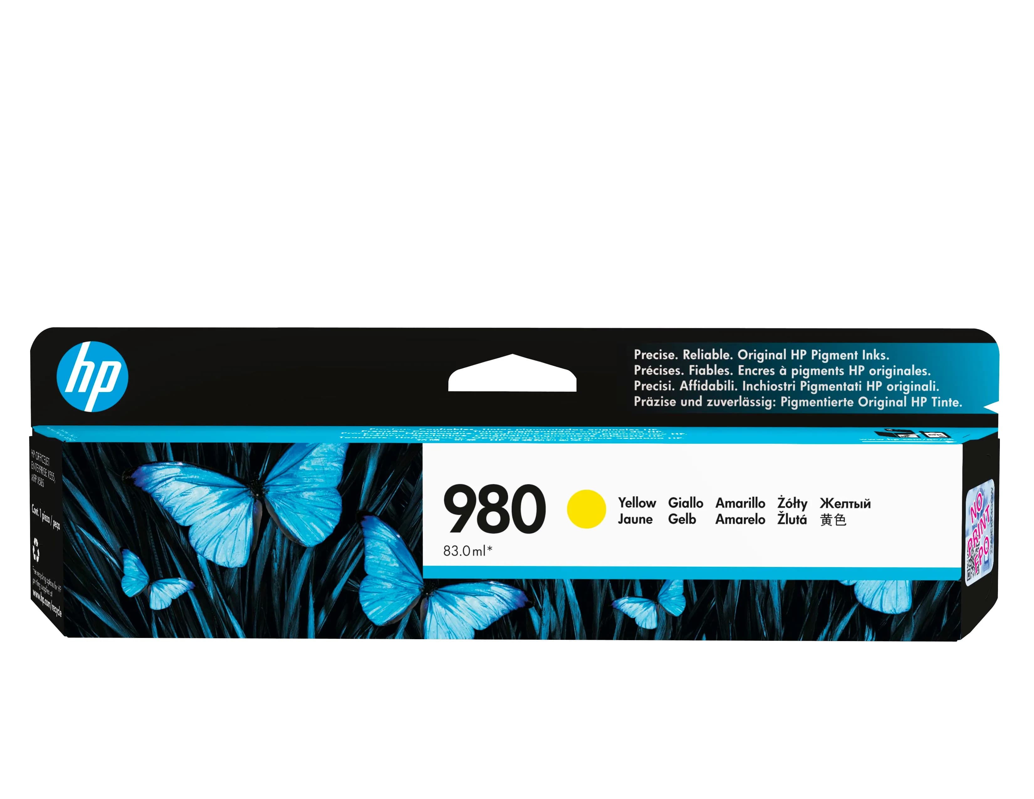 HP 980 -mustekasetti, keltainen