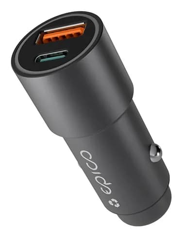 Epico Resolve 38W Dual Car Charger - space grey