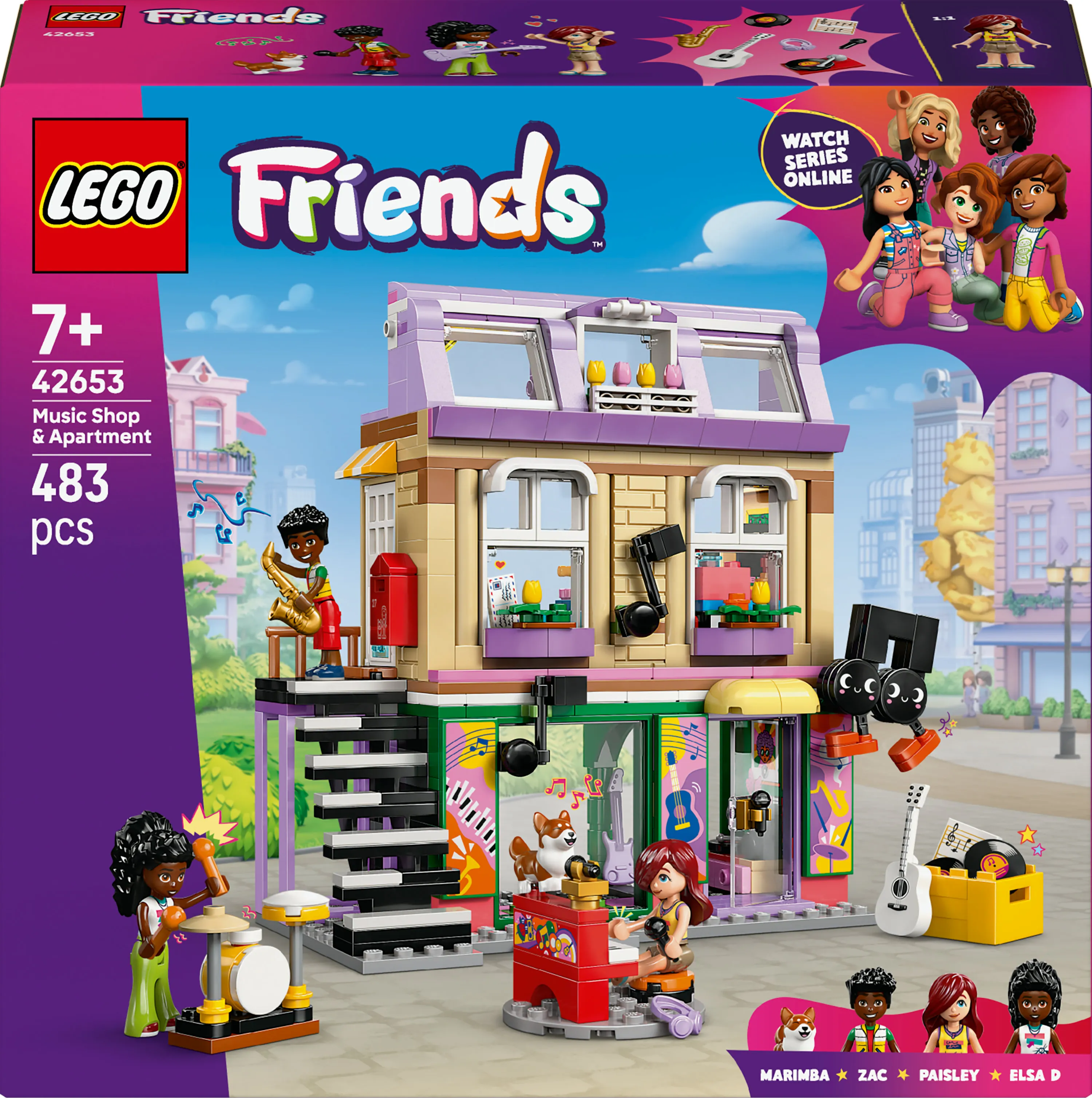 LEGO Friends Musiikkikauppa ja huoneisto 42653 – LEGO