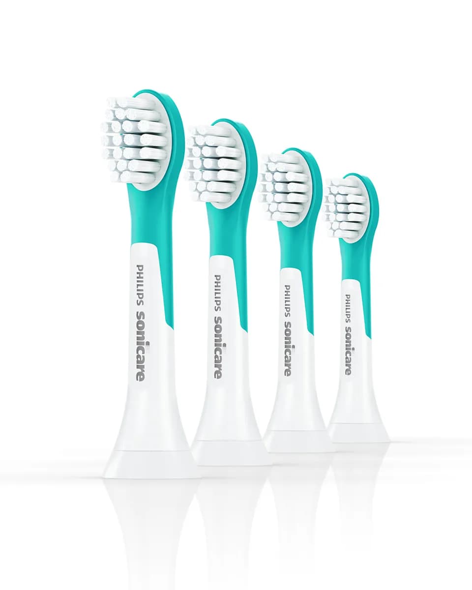 Philips Sonicare For Kids HX6034/90 -vaihtoharjapäät, 4 kappaletta, Compact, Sininen/Valkoinen – Philips