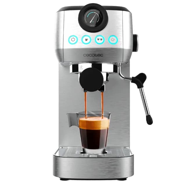 CECOTEC Power Espresso 20 Steel Pro -manuaalinen espressokone, ruostumaton teräs – CECOTEC