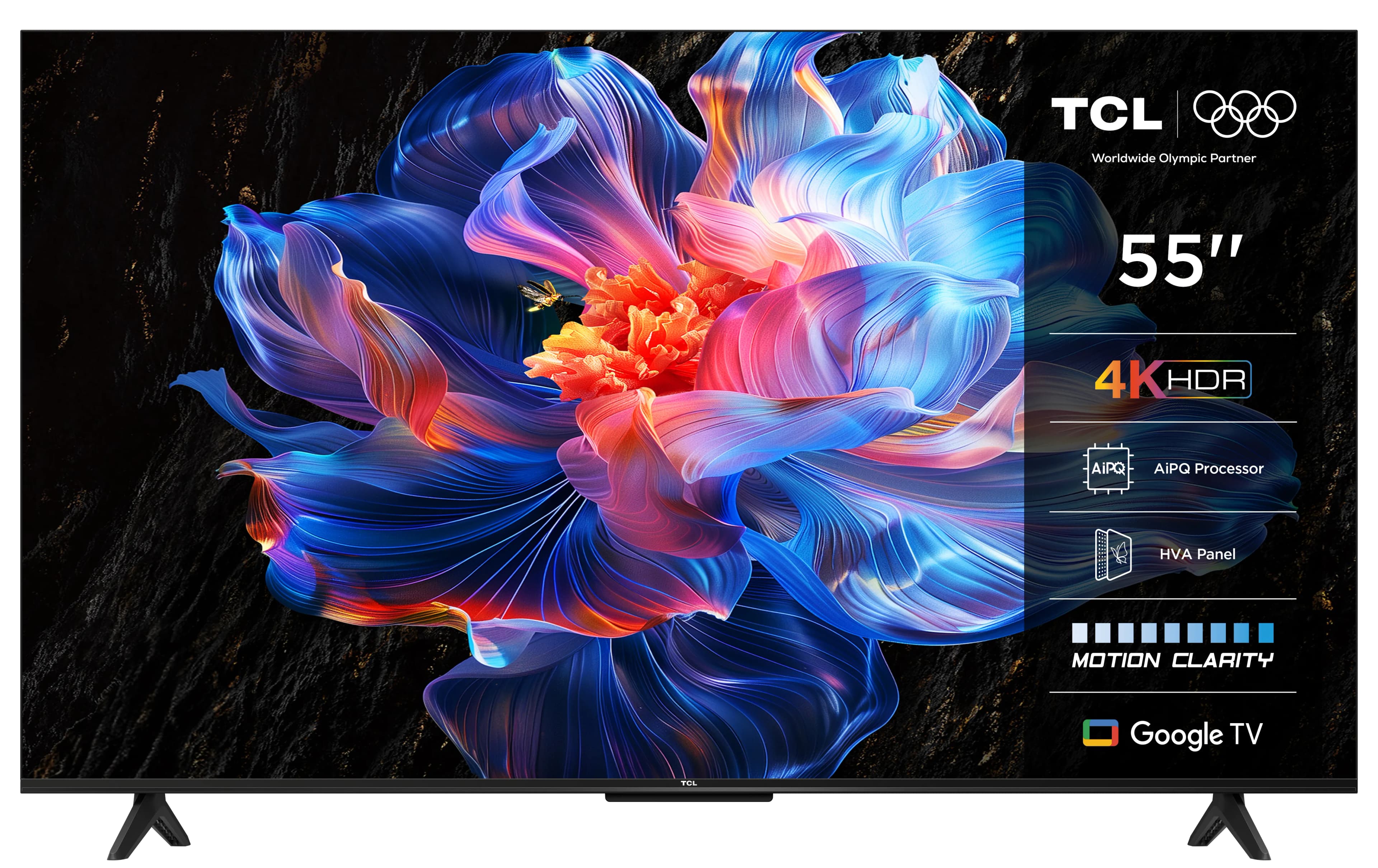 TCL 55P69K 55" 4K LED Google TV, 60 Hz, HDR10+ – TCL