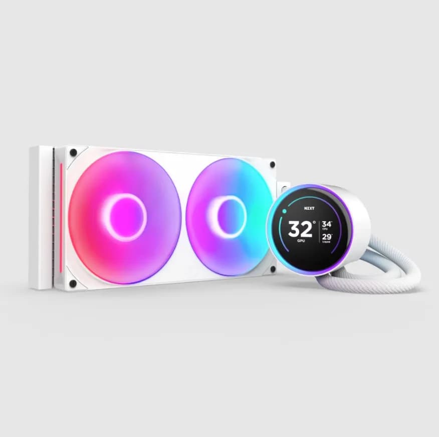 NZXT Kraken Elite 280mm RGB -nestejäähdytin, valkoinen