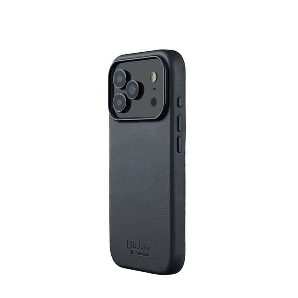 Mujjo Full Leather MagSafe, iPhone 17 Pro -suojakuori, Basalt – MUJJO