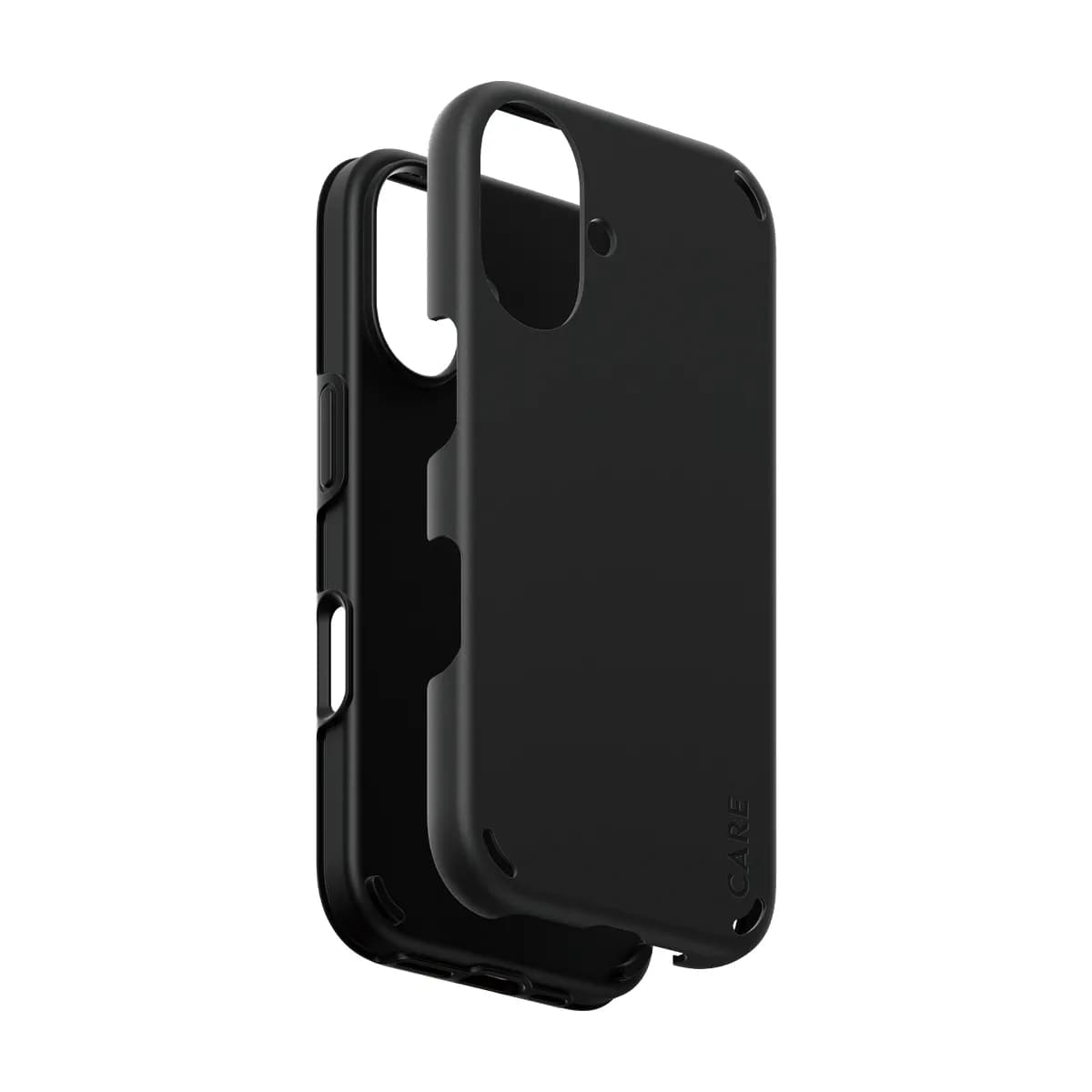 Care by PanzerGlass iPhone 16 Double Defense -suojakuori, Musta – Panzerglass