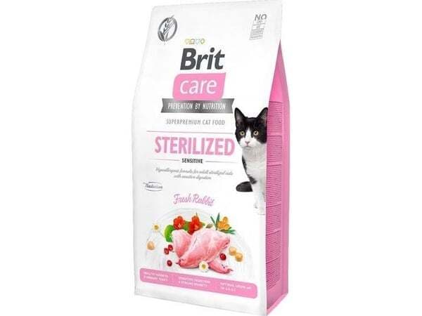Brit Care Grain-Free Sterilized Sensitive, Kissan kuivaruoka, Adult, 400 g – Brit Care