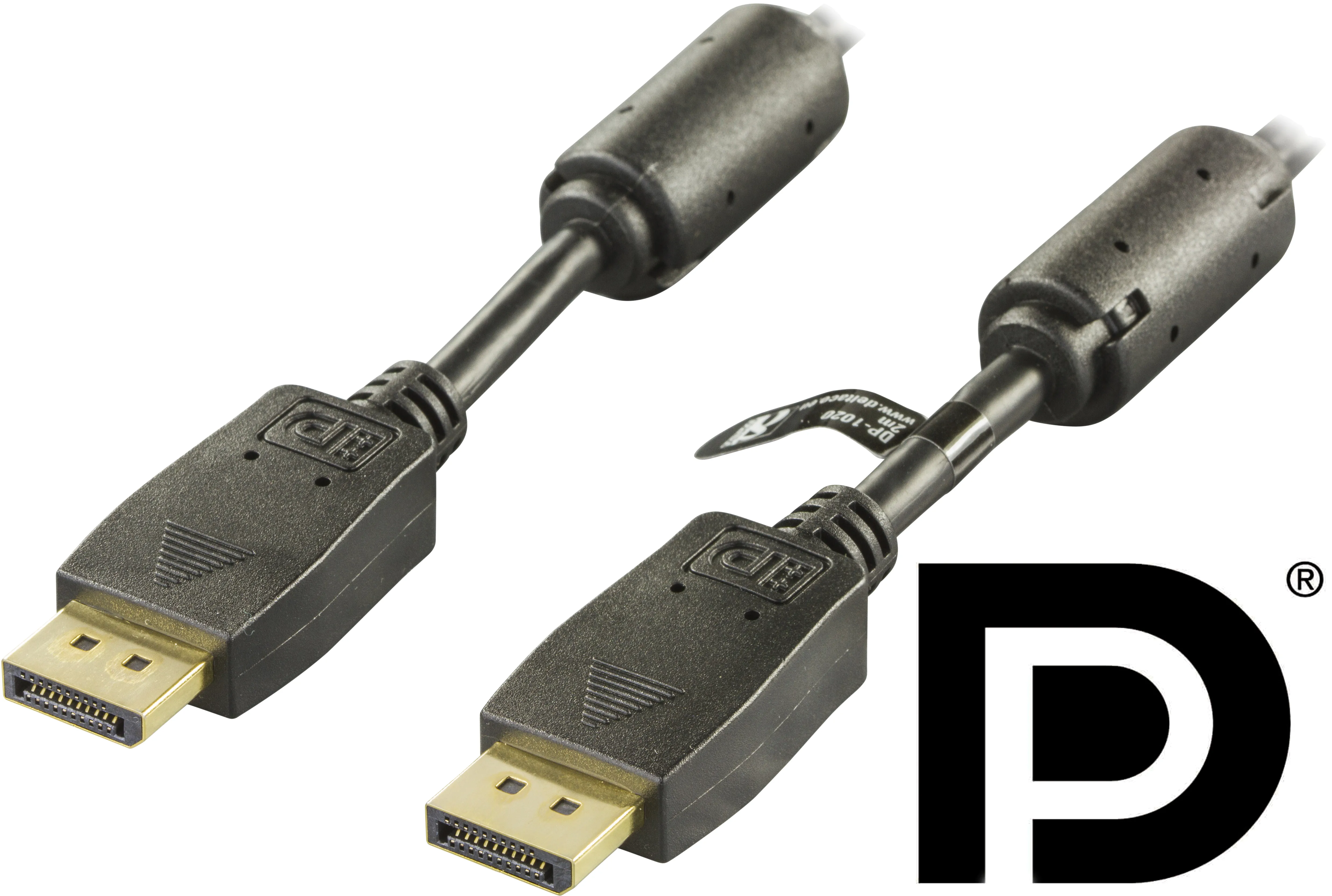 Deltaco DP-1010 DisplayPort 1.2 -kaapeli, jossa 4K, 1 m, musta