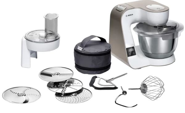 Bosch MUM5XW10 Series 4 yleiskone integroidulla vaa'alla, 1000 wattia, 3,9 litraa, valkoinen