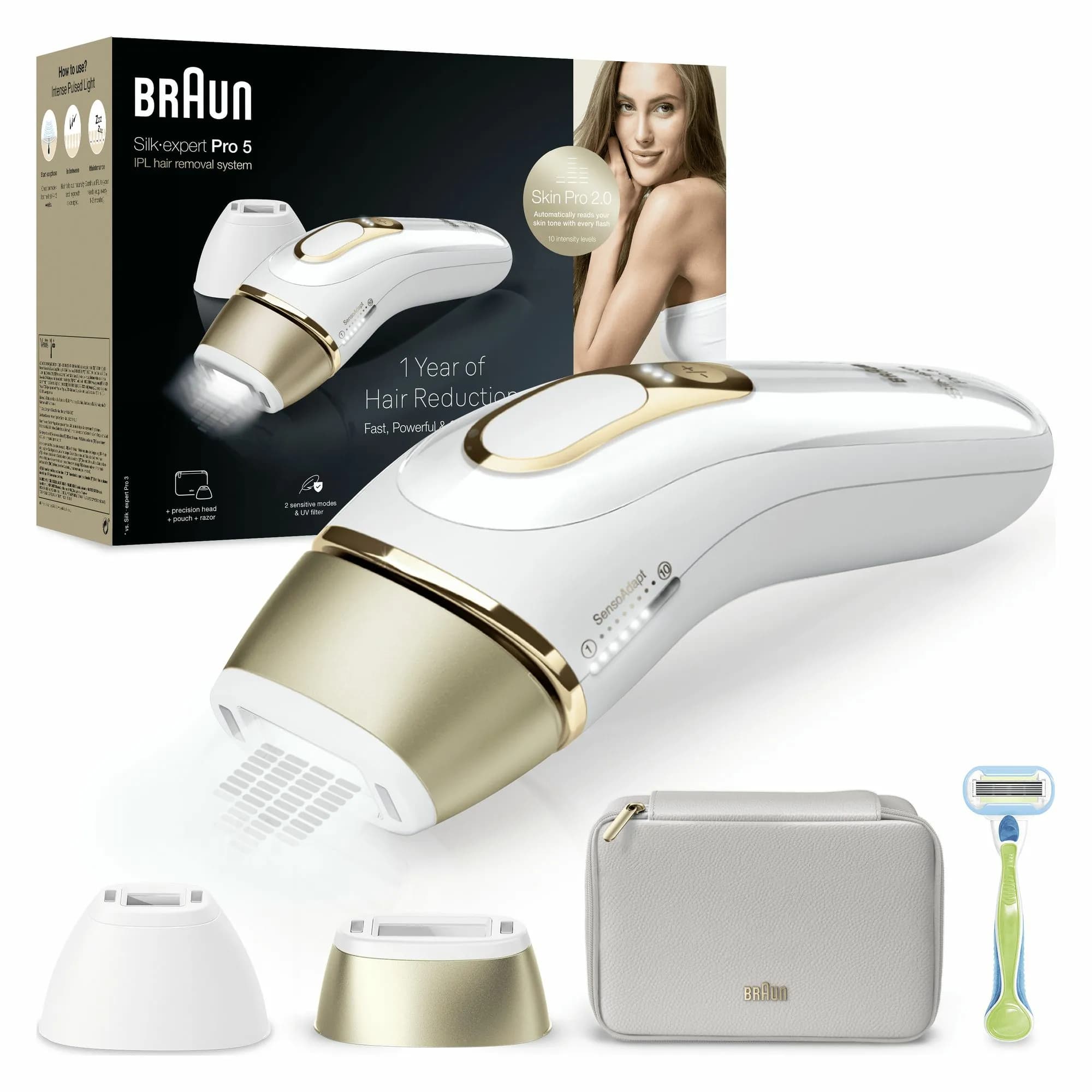 Braun PL5152 Intense Pulsed Light IPL -valoimpulssilaite, kulta, valkoinen – Braun