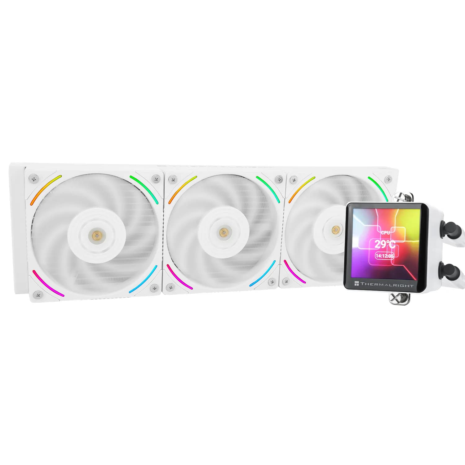 Thermalright Frozen Vision 360 ARGB -nestejäähdytin, valkoinen
