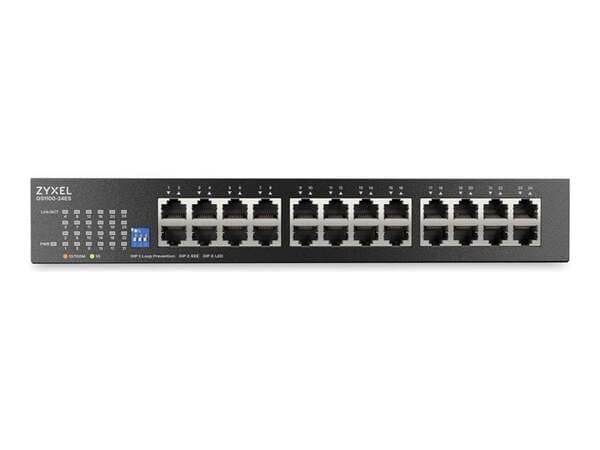 Zyxel GS1100-24ES - 24-porttinen hallitsematon Gigabit-kytkin – Zyxel