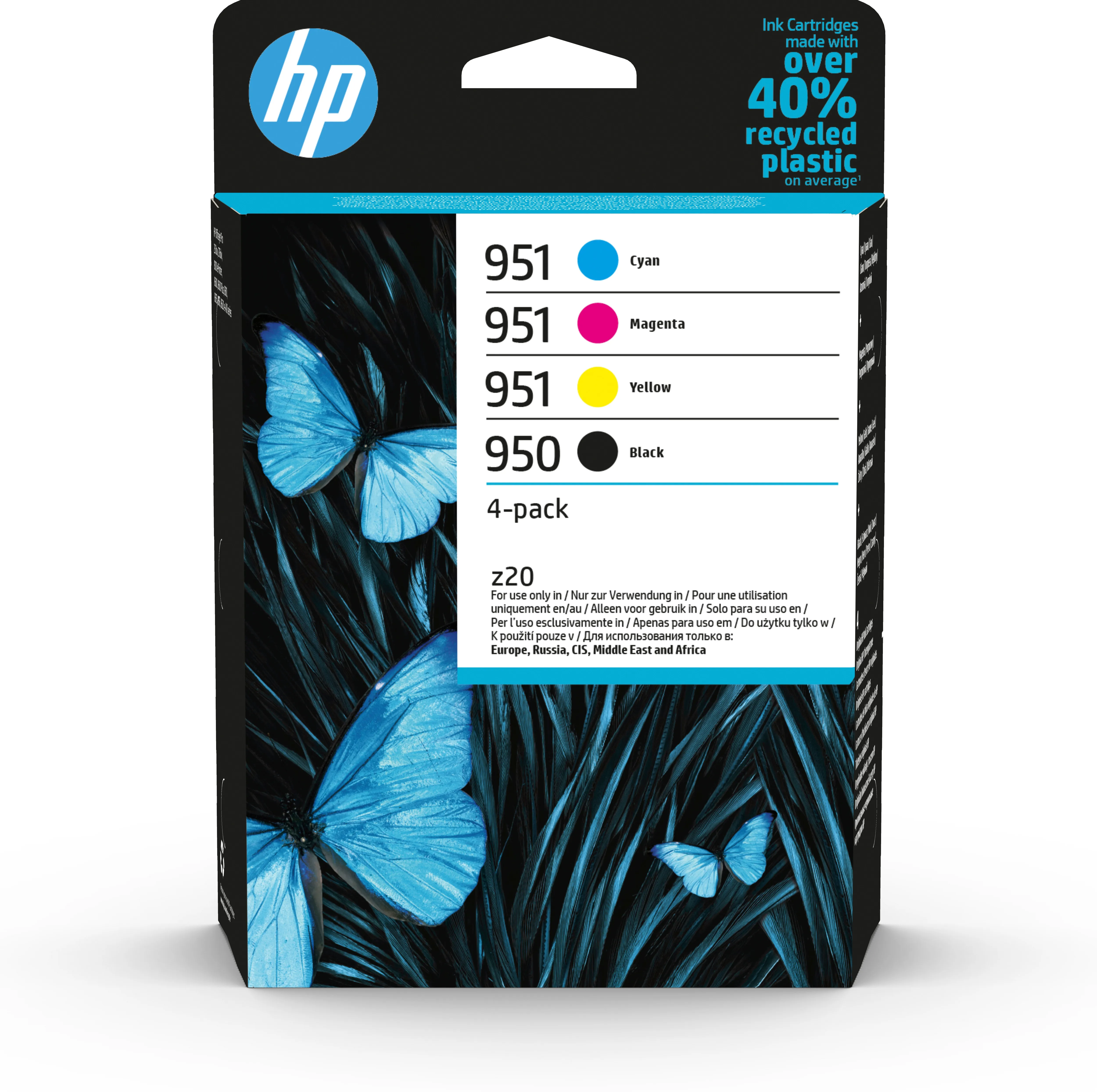 HP 950/951 -mustekasettipakkaus, musta/syaani/magenta/keltainen, 4 kpl