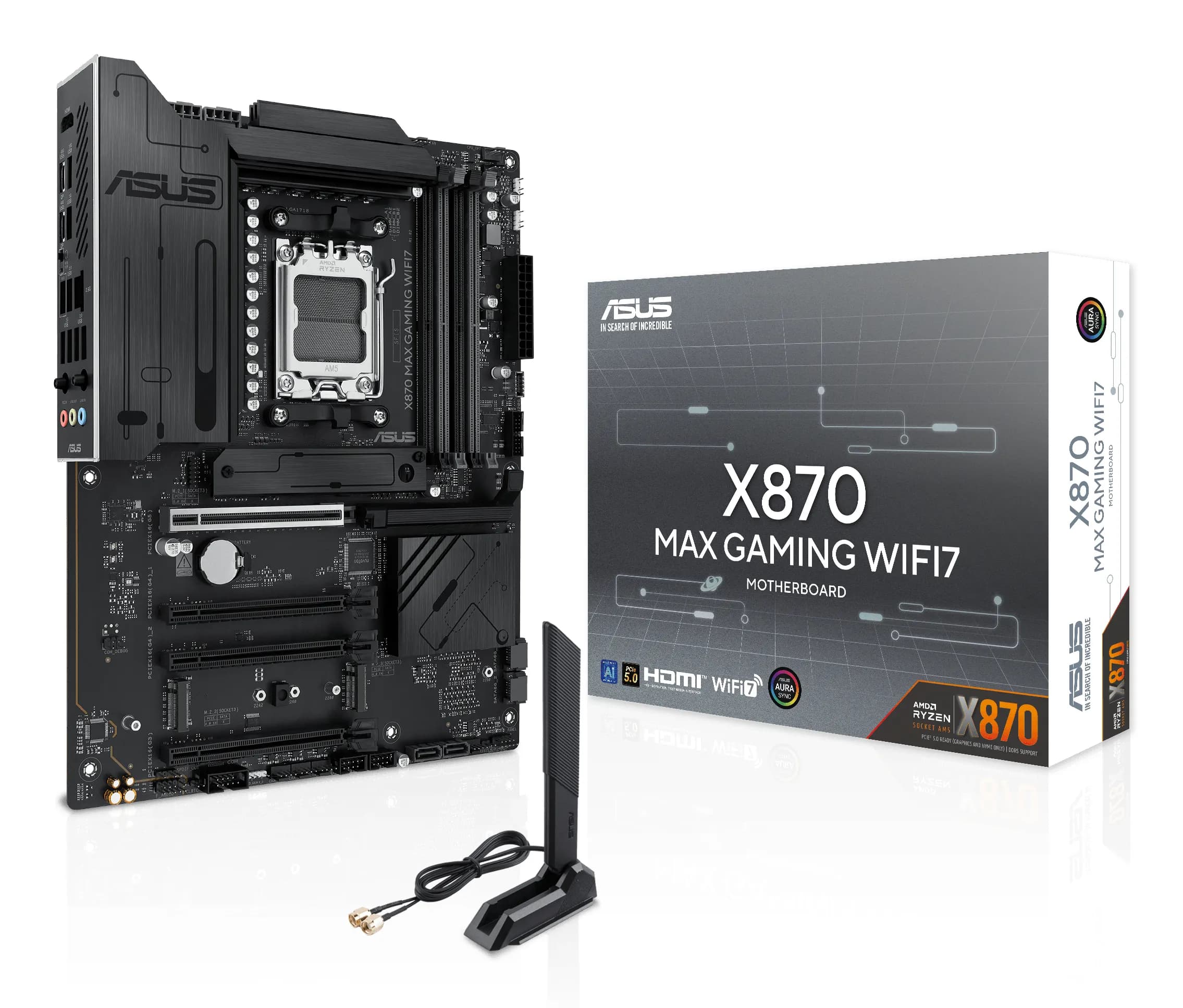 Asus X870 MAX GAMING WiFi 7 AM5 ATX -emolevy