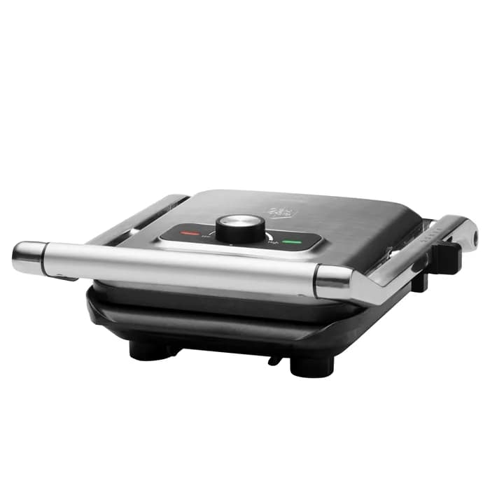 OBH Nordica Compact Grill & Panini Maker 6928 -pöytägrilli, 2000 W, harjattu teräs/teräs – OBH NORDICA