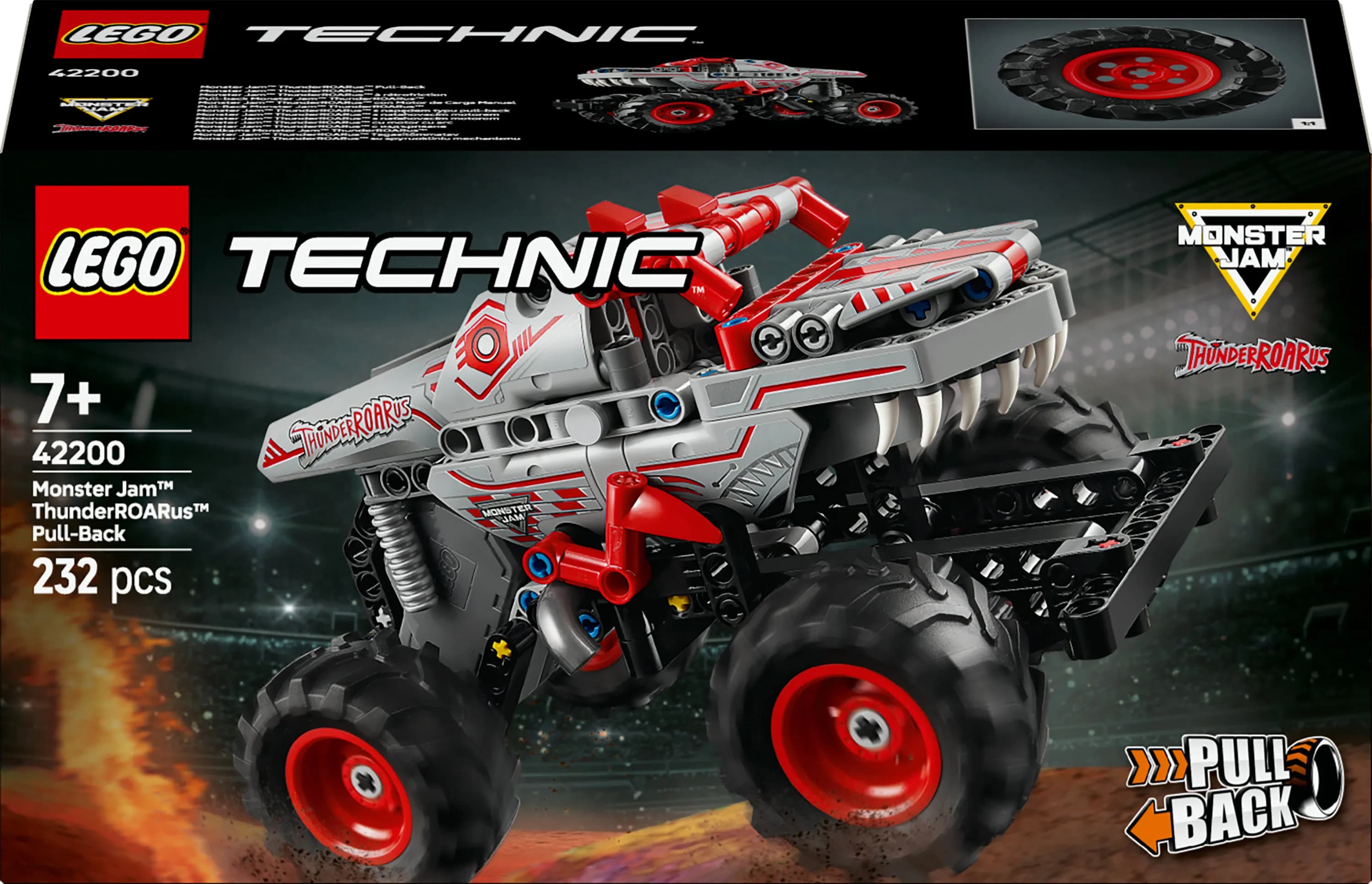 LEGO Technic Monster Jam ThunderROARus Vetomoottoriauto 42200
