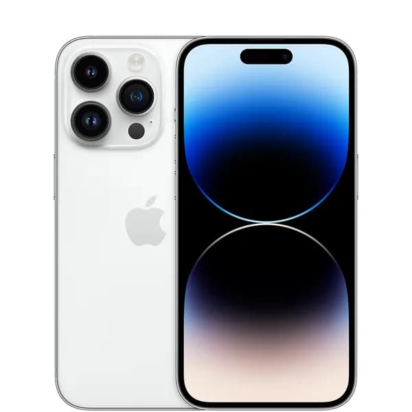 Kunnostettu iPhone 14 Pro 128 Gt, hopea (Erinomainen kunto) – Apple
