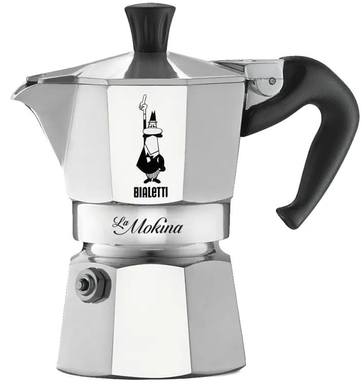 Bialetti la mokina -espressokeitin, hopea, 1 kuppi – Bialetti