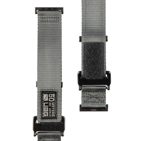 UAG Apple Watch 44/42mm Active Strap LE, Tummanharmaa