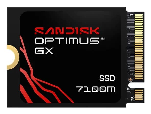SanDisk Optimus GX 7100M 2 Tt M.2 2230 PCIe 4.0 x4 NVMe -SSD-levy – SanDisk