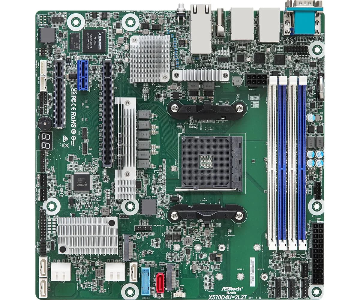 ASRock Rack X570D4U-2L2T/BCM AM4 mATX -emolevy