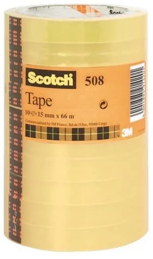 Teippi Scotch 508 15mmx66m tornimainen kirkas (10) – 3M