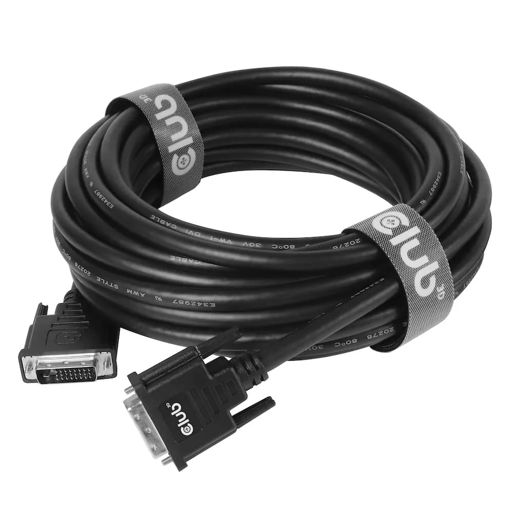 CLUB 3D DVI-D Dual Link -kaapeli, 10 m, musta – Club 3D